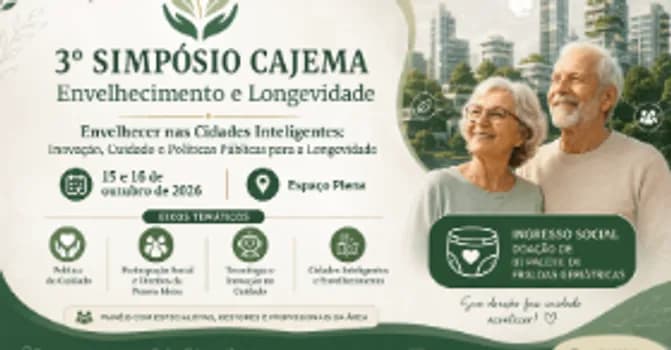Imagem do 3º Simpósio CAJEMA Envelhecimento e Longevidade