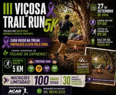 3° Viçosa Trail Run em Viçosa