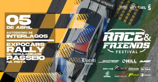 Imagem do 34º RACE & FRIENDS FESTIVAL AUTÓDROMO DE INTERLAGOS - PASSEIO NA PISTA - EXPOCARS - RALLY