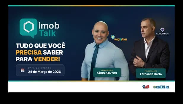 Imagem do 4º Edição ImobTalk - Tudo que você precisa saber para vender!