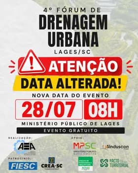 4º FÓRUM DE DRENAGEM URBANA DE LAGES em Lages