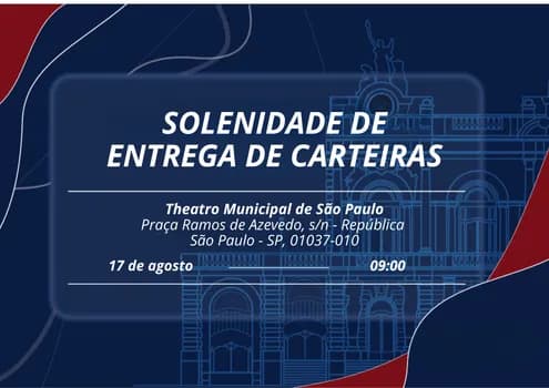 Imagem do 4ª Solenidade de Outorga de Carteiras - Theatro Municipal de São Paulo