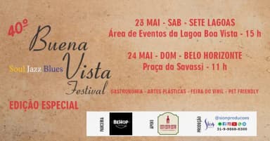 40º Buena Vista Soul, Jazz & Blues Festival - Edição Especial - Belo Horizonte em Belo Horizonte