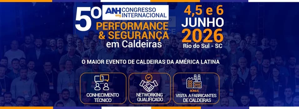 Imagem do 5° ANH Eng. CONGRESSO INTERNACIONAL DE PERFORMANCE & SEGURANÇA EM CALDEIRAS