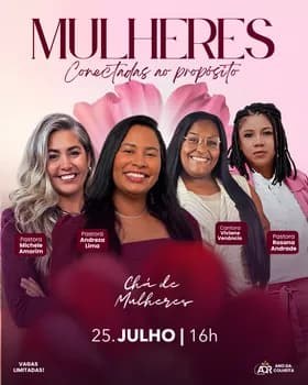 5º Edição do Chá de Mulheres ADR 2026 | Mulheres Conectadas ao Propósito em Rio de Janeiro