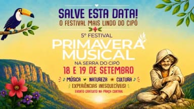 5° Festival Primavera Musical na Serra do Cipó 2026 em Santana do Riacho