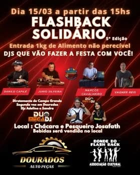 Imagem do 5º FLASHBACK SOLIDARIO - ENTRADA 1KG DE ALIMENTO NÃO PERECIVEL