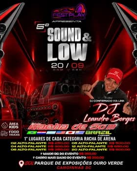Imagem do 6 ° sound & low canoinhas , etapa nacional racha de som brasil.