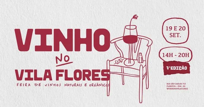 Imagem do 7ª edição Vinho no Vila Flores | 19 e 20 de setembro