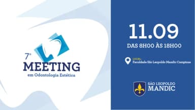 7º Meeting em Odontologia Estética em Campinas