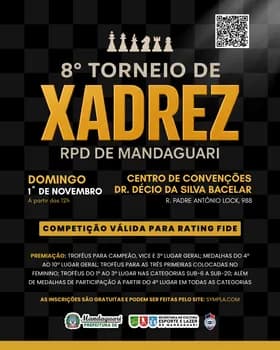 Imagem do 8º Torneio de Xadrez RPD de Mandaguari 2026 (IRT)