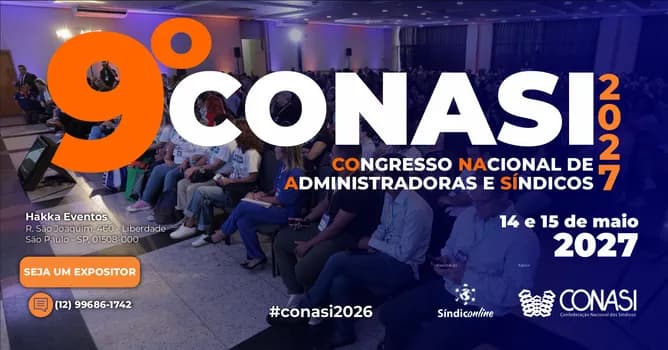 Imagem do 9º CONASI 2027 - Congresso Nacional de Administradoras e Síndicos | 2027