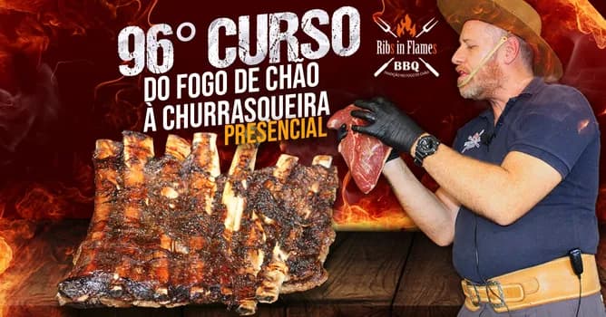 Imagem do 96° CURSO DE CHURRASCO DO FOGO DE CHÃO À CHURRASQUEIRA!! RIBS IN FLAMES!
