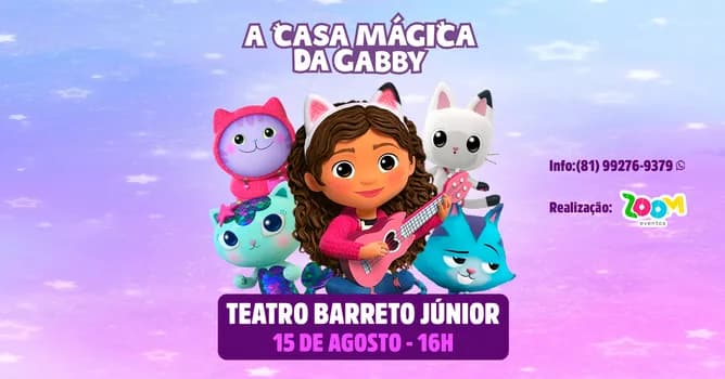 Imagem do A Casa Mágica da Gabby em Recife - Teatro Barreto Júnior