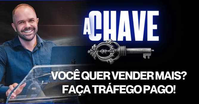Imagem do A CHAVE - Curso de Tráfego Pago Presencial em Porto Alegre por Rick Fernandes. Turma 23.