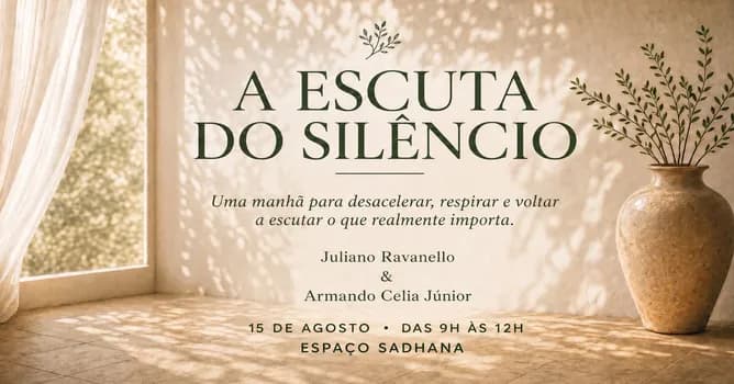 Imagem do A ESCUTA DO SILÊNCIO