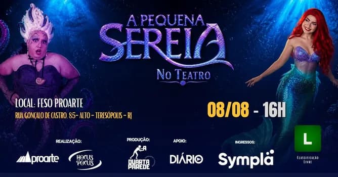 Imagem do A PEQUENA SEREIA NO TEATRO
