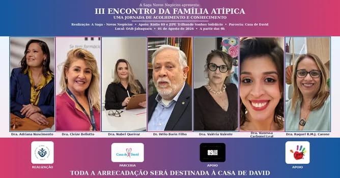 Imagem do A SAGA NOVOS NEGÓCIOS APRESENTA: III ENCONTRO DA FAMÍLIA ATÍPICA