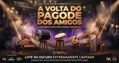 A volta do pagode dos amigos em São José do Rio Preto