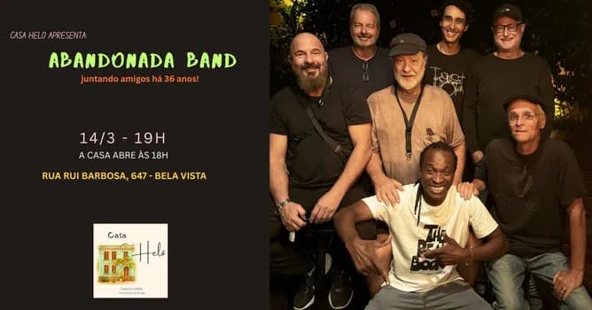 Imagem do AbandOnada Band - HARDCOOLTROPICALJAZZ&BLUES AO VIVO NA CASA HELÔ