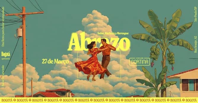 Imagem do ABRAZO! Bachata, Salsa e Merengue no Cineclube Cortina