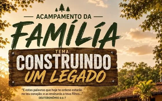 Imagem do Acampamento da Família 2026 - Construindo um Legado