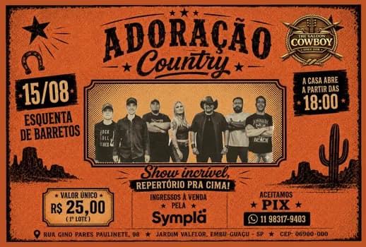 Imagem do Adoração Country - The Saloon Cowboy