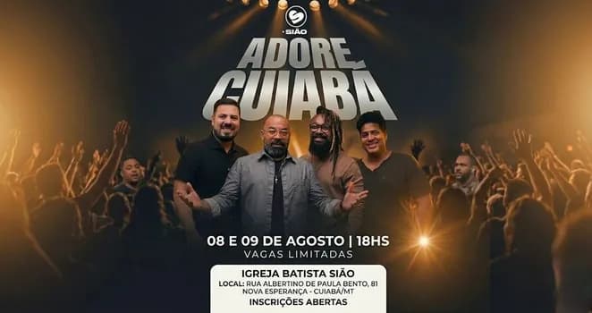 Imagem do Adore Cuiabá - Trazendo a Arca - 08/08/2026
