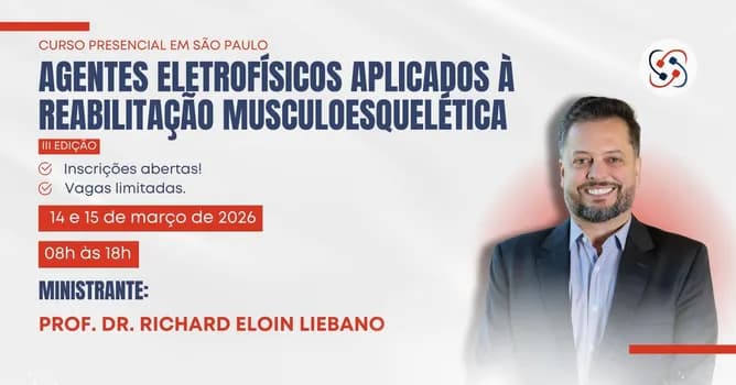 Imagem do AGENTES ELETROFÍSICOS APLICADOS À REABILITAÇÃO MUSCULOESQUELÉTICA - São Paulo/SP III Edição