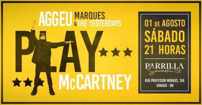 Imagem do Aggeu Marques & The Yesterdays PLAY McCARTNEY