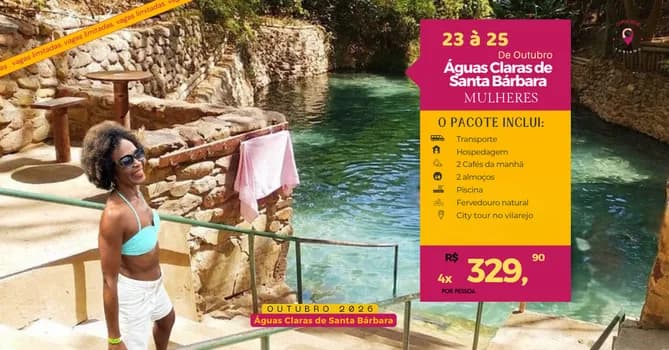 Imagem do Águas Claras de Santa Bárbara - Entrada R$329,90 + 3 x de R$ 329,90 até dia 17/10