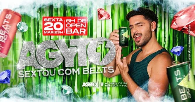 Imagem do AGYTO ::::: Sextou com BEATS ::::: OPEN BAR + BEATS LIBERADA :::: Lapa