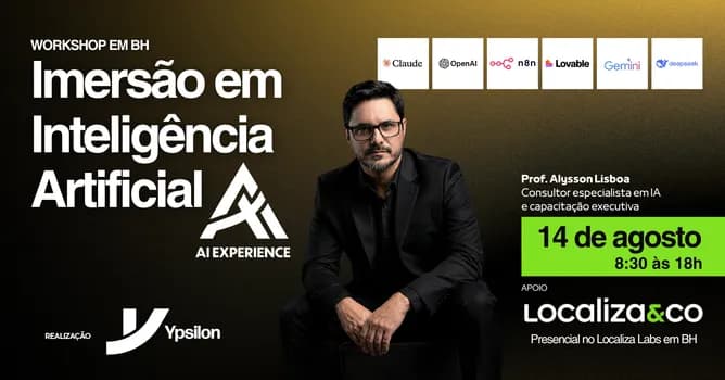 Imagem do AI Experience - Inteligência Artificial - EDIÇÃO ESPECIAL Localiza Labs