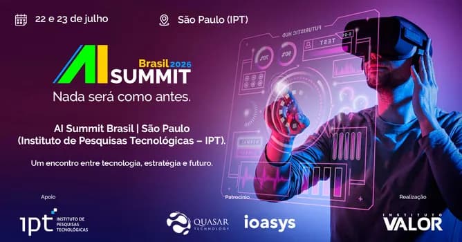 Imagem do AI Summit Brasil 2026 | Etapa São Paulo (IPT) - Presencial