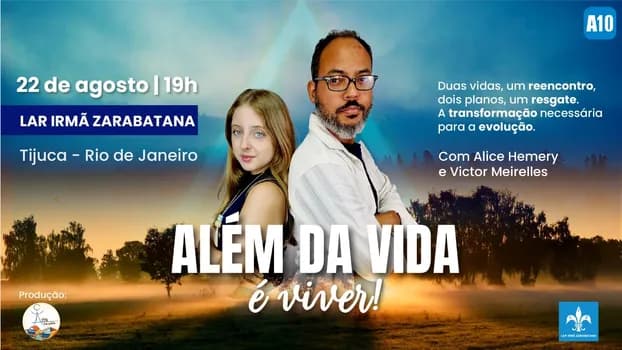 Imagem do Além da Vida é Viver no Lar Irmã Zarabatana - Tijuca - RJ