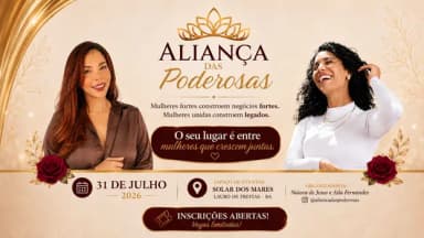 Aliança das Poderosas - O seu lugar é entre mulheres que crescem juntas em Lauro de Freitas