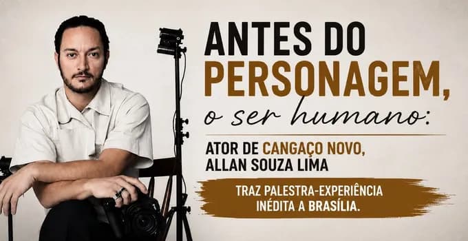 Imagem do Allan Souza. Antes do personagem, o ser humano.