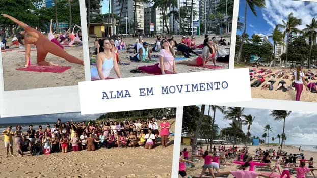 Imagem do Alma edição Agosto| Yoga na Praia