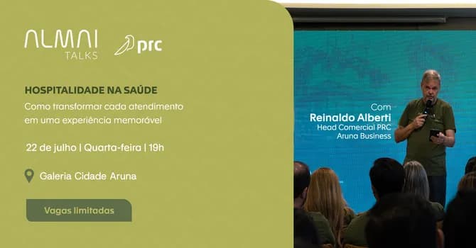 Imagem do Almai Talks | Hospitalidade na saúde