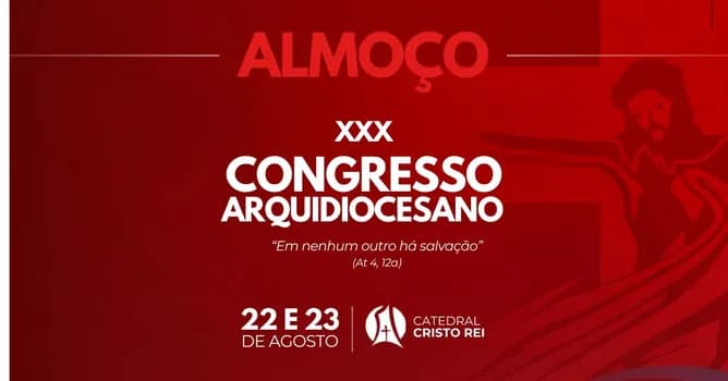 Imagem do ALMOÇO | Congresso Arquidiocesano RCC Belo Horizonte - SÁBADO E DOMINGO (22 E 23 DE AGOSTO)