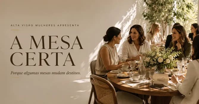 Imagem do Alta Visão Mulheres apresenta A Mesa Certa Porque algumas mesas mudam destinos.