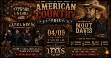 AMERICAN COUNTRY EXPERIENCE em Pinhalzinho