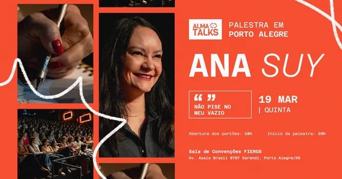 Imagem do Ana Suy em Porto Alegre - Palestra "Não Pise no Meu Vazio