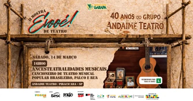 Imagem do ANCESTEATRALIDADES MUSICAIS - Cancioneiro de teatro musial popular brasileiro, palco e rua