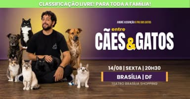 André Assunção ENTRE CÃES E GATOS em Brasília