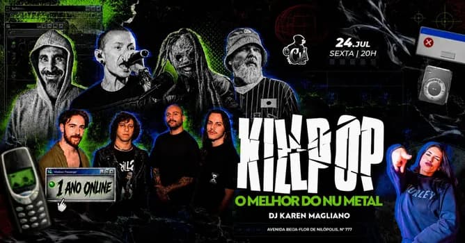 Imagem do Aniversário de 1 ano da banda KILLPOP + DJ Karen Magliano