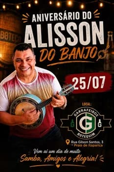 Aniversario do Alisson do Banjo em Vila Velha