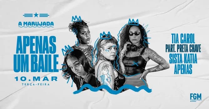 Imagem do APENAS 1 BAILE: Ap3n4s, Sista Katia, Tia Carol part. Preta Chave