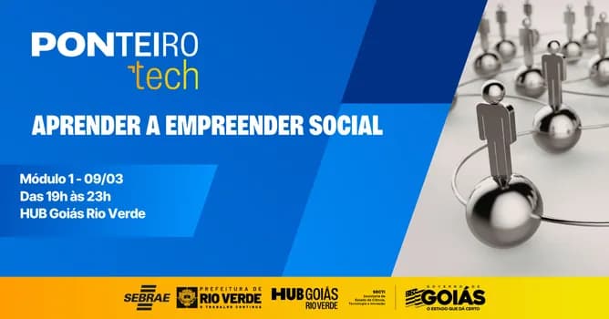 Imagem do Aprender a Empreender Social - Trilha Ponteiro Tech (Módulo 1)