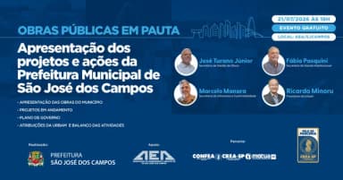 APRESENTAÇÃO DA PREFEITURA MUNICIPAL SOBRE OBRAS, PLANEJAMENTO URBANO E AÇÕES DA URBAM em São José dos Campos